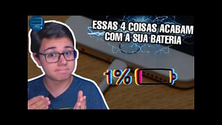 4 COISAS QUE ACABAM COM A BATERIA DO SEU CELULAR 🔋 #02 | #Shorts