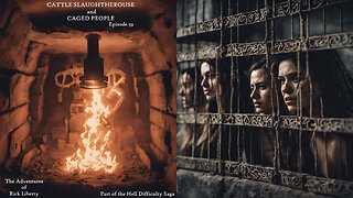 FLASHBACK S4E59 CATTLE SLAUGHTHEROUSE AND CAGED PEOPLE _ Rick Liberty AI Art Video Book