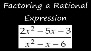 Practice Factoring a Rational Expression