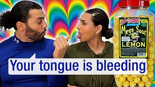 Trying the World's Most SOUR Candy | Barnett's Mega Sour Challenge