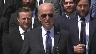 Tampa Bay Lightning meet President Biden at the White House