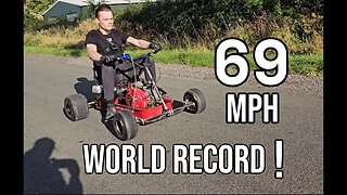 Worlds Fastest Radio Flyer Record Attempt Can This Modified Honda GX270 15hp Do The Job???