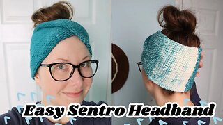 EASY Sentro (or Jamit) Crossed Headband Pattern | Scarfie Yarn!
