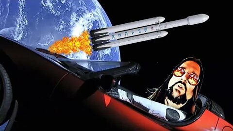 Brand New Big Falcon Heavy Rocket First Launch - "David Bowie" Drives In Space!