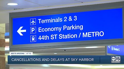 Sky Harbor among airports hit with delays and cancellations this weekend