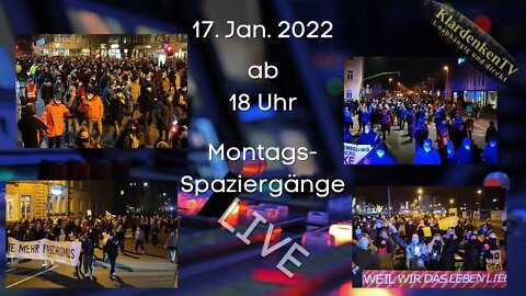 RESTREAM I Montagsspaziergänge aus Lünen und anderen Städten am 17.01.2022