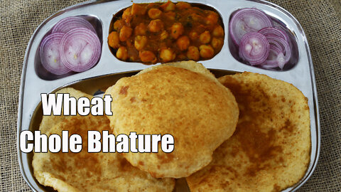 Chole bhature recipe | Wheat flour bhatura recipe | Channa masala recipe 💯👌