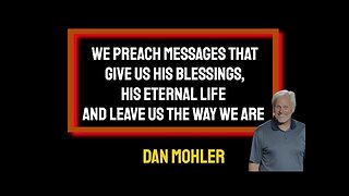 ✝️ We preach messages that give us His blessings, His eternal life and still keep what we are