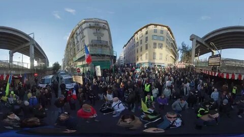8 janvier 2022 Nice #antipass #vr360 face à face avec la police à l entrée de la voie rapide