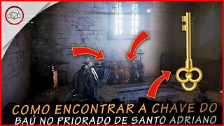 Assassin's creed valhalla, Como encontrar a chave do baú no priorado de santo Adriano | super dica