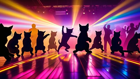 Purrty Cat Tears Up the Dance Floor #cat