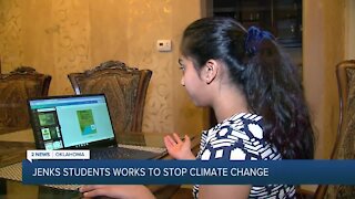 Jenks 6th grader pushes for others to help stop climate change