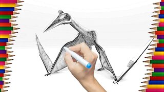 Como Desenhar o Quetzalcoatlus, “Pterossauro Gigante" | Desenhos Irados Nº 30 | 2021
