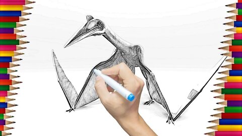 Como Desenhar o Quetzalcoatlus, “Pterossauro Gigante" | Desenhos Irados Nº 30 | 2021