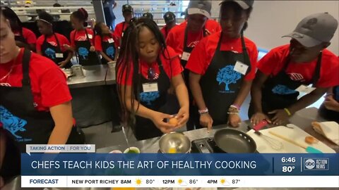 Boys & Girls Clubs of Tampa Bay learn the art of healthy cooking at Epicurean Hotel