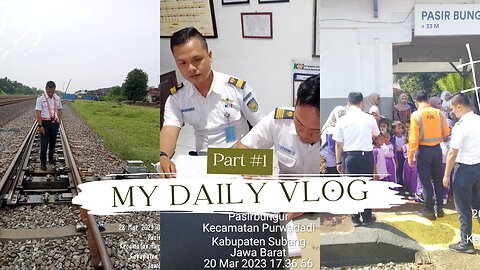 Daily Vlog || As Traindispatcher at Pasirbungur Train Station | Indonesia