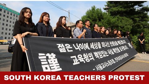 Teachers protest bullying by parents after a recent suicide case in South Korea