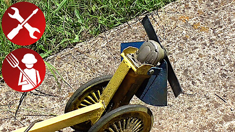 DIY Grass Cutter (from Angle Grinder) with Metal Blade