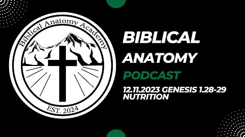 12.11.2023 Genesis 1.28-29 Nutrition