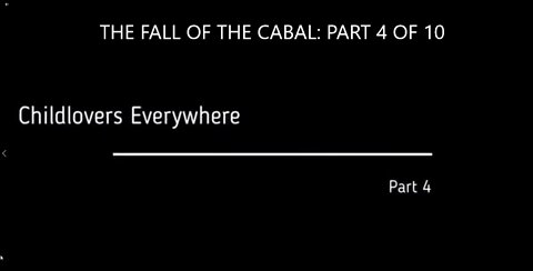 PART 4 OF A 10-PARTS SERIES ABOUT THE FALL OF THE CABAL BY JANET OSSEBAARD
