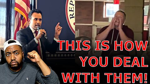 Vivek Ramaswamy CALMLY Dismantles UNHINGED Single Mother Disrupting Campaign Event!