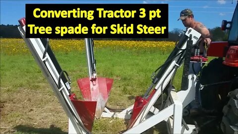 Fabricating Skid Steer (CTL/MTL) Quick attach for Tree Spade for Tractor 3 point