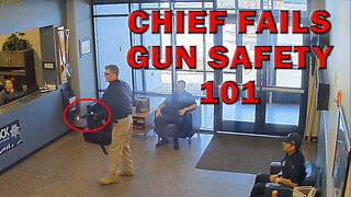Chief Unknowingly Points Long Gun At Employees On Video! LEO Round Table S08E27