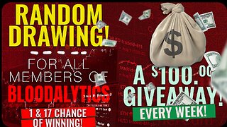 This Week's $100 Giveaway Winner Revealed! | Bloodalytics Automated Trading Bot - 30 Day Free Trial