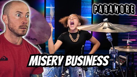 Drummer Reacts To - Misery Business - Paramore - Drumeo Performance - Drum Cover - Nandi Bushell