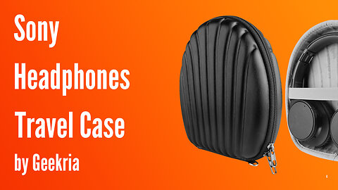 Sony Over-Ear Headphones Travel Case, Hard Shell Headset Carrying Case | Geekria