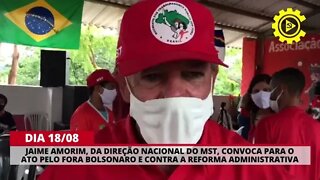 Jaime Amorim, da Direção Nacional do MST, convoca para o ato do dia 18/08