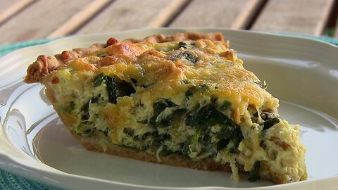 Quiche Cookoff with Moonshine - Crab & Spinach Quiche