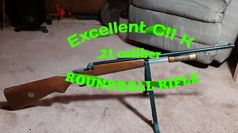 Excellent CII K .21 caliber roundball rifle