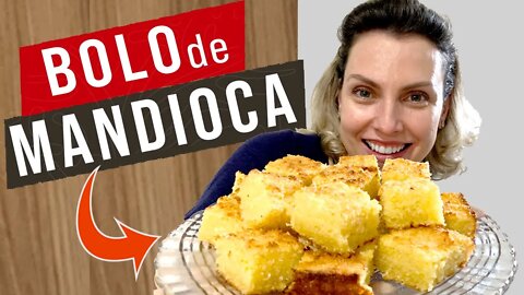 BOLO DE MANDIOCA RALADA COM COCO