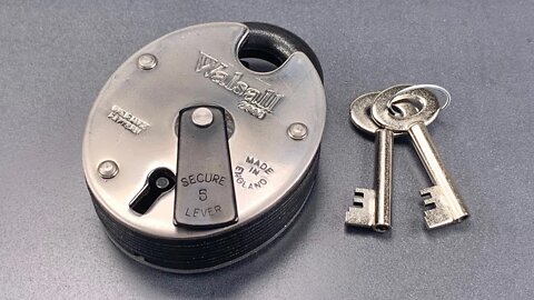 [1125] Walsall 2000 Insurance Padlock Picked (5 Lever)