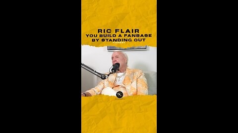 #ricflair You build a fanbase by standing out. 🎥 @fullsendpodcast