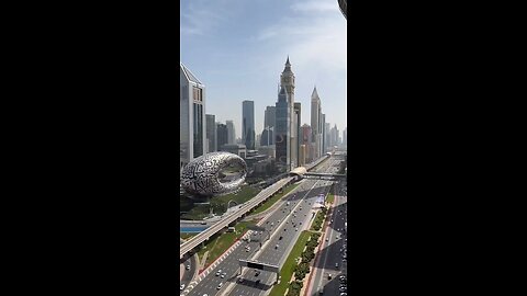 Dubai Sheikh Zaiyd Road day and Night view