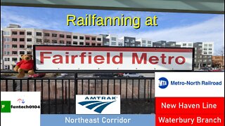 Railfanning at Fairfield Metro on the New Haven Line: Featuring Waterbury Diesel Train Deadheads