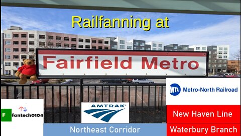 Railfanning at Fairfield Metro on the New Haven Line: Featuring Waterbury Diesel Train Deadheads