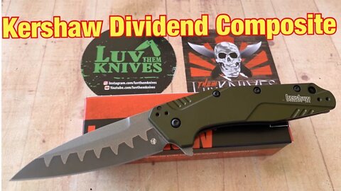 Kershaw 1812OLCB Dividend with Composite Blade/includes disassembly/ lightweight gent carry !!