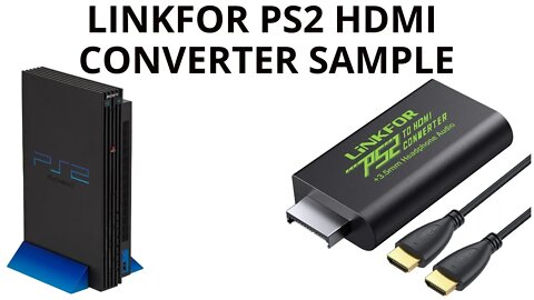 LiNKFOR PS2 to HDMI Converter with 3ft HDMI Cable for Sony Playstation 2 PS2 to HDMI Adapter