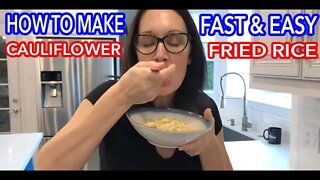 HOW TO MAKE FAST & EASY CAULIFLOWER FRIED RICE | Kitchen Bravo