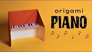 How to make a Very easy Piano origami for kids [TBT]