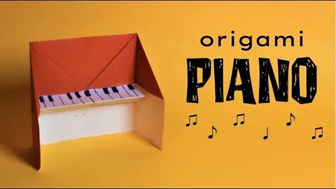 How to make a Very easy Piano origami for kids [TBT]