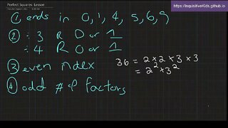 6th Grade Perfect Squares: Lesson