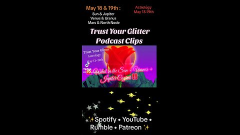 LOVE WORK : MAY 18-19TH | TRUST YOUR GLITTER CLIPS