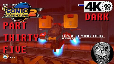 (PART 35) Sonic Adventure 2 4k [Rouge vs R-1/A Flying Dog] Dark Side Storyline