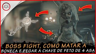 Resident Evil Village, Boss Fight Como matar a boneca e pegar a chave de feto de 4 asas | Super Dica