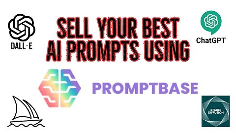 Sell Your Best AI Prompts using PromptBase for Passive Income Midjourney AI Images