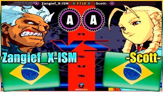Street Fighter Alpha 3 (Zangief_X-ISM Vs. -Scott-) [Brazil Vs. Brazil]